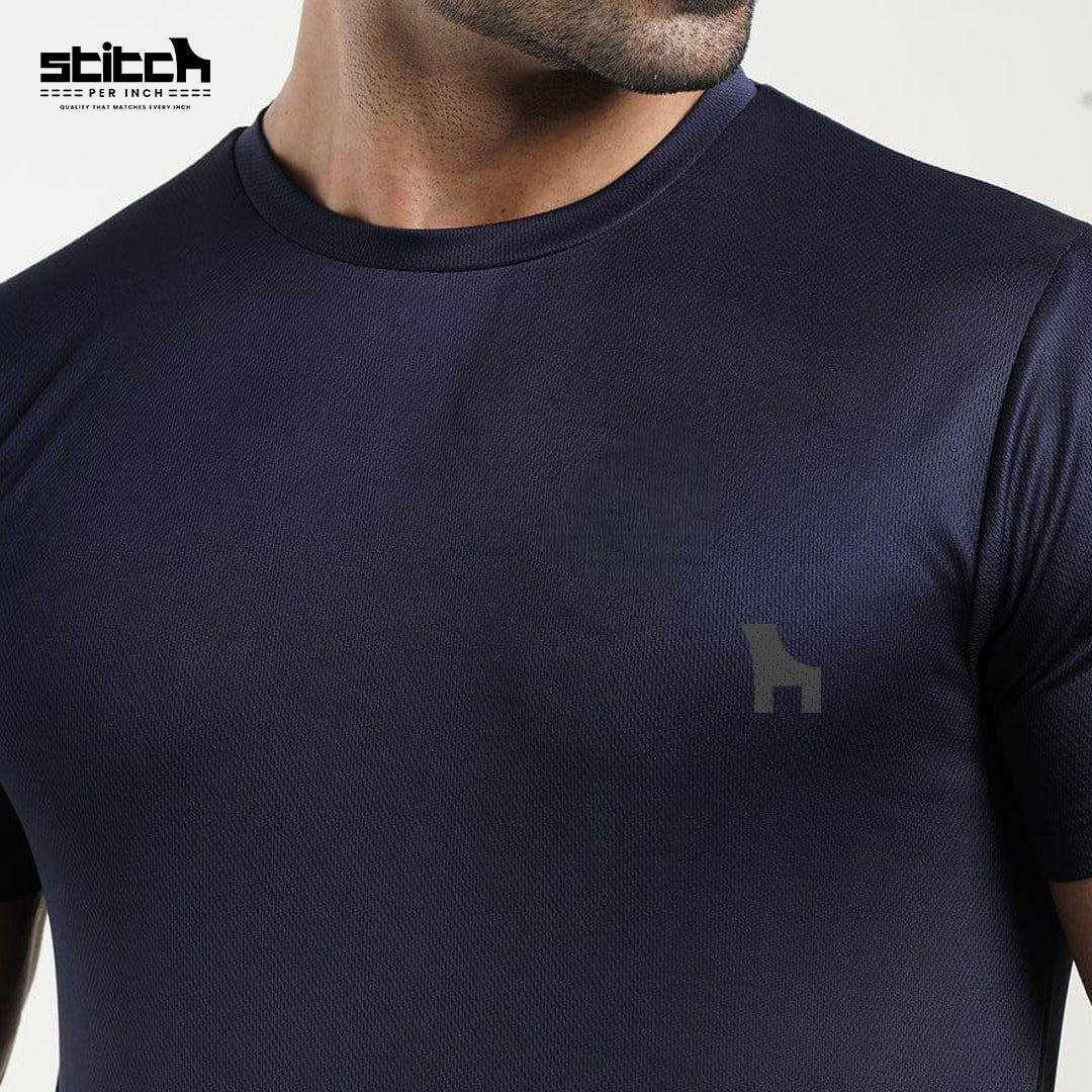 Navy Blue Dry-Fit T-Shirt