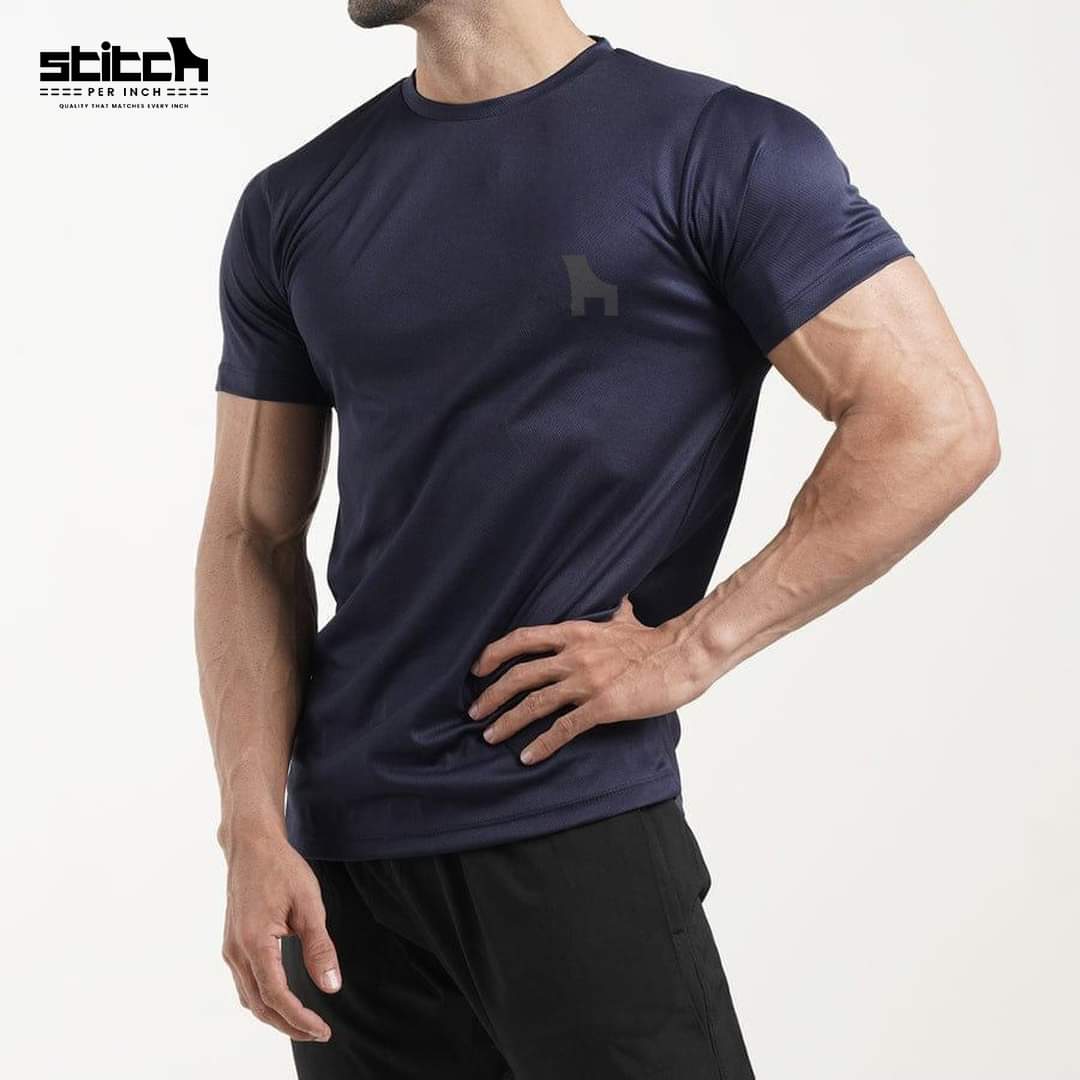 Navy Blue Dry-Fit T-Shirt